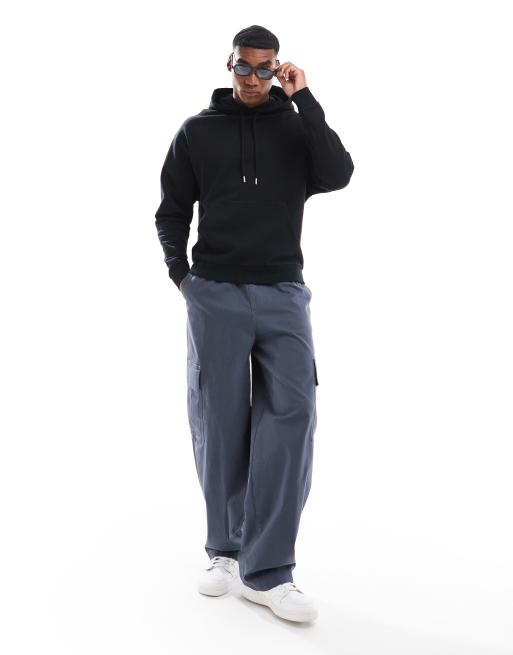 ASOS DESIGN - Essentials - Ruimvallende hoodie in zwart