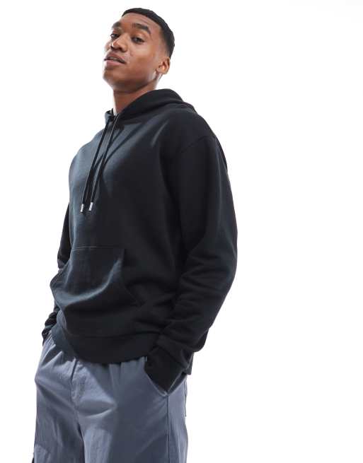 ASOS DESIGN - Essentials - Ruimvallende hoodie in zwart