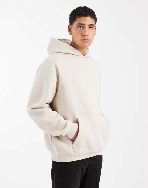 ASOS DESIGN essentials relaxed fit hoodie in ecru - view 1