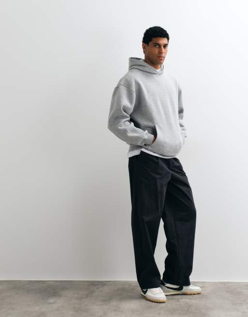 ASOS DESIGN essentials relaxed hoodie in gray heather, 3 of 5