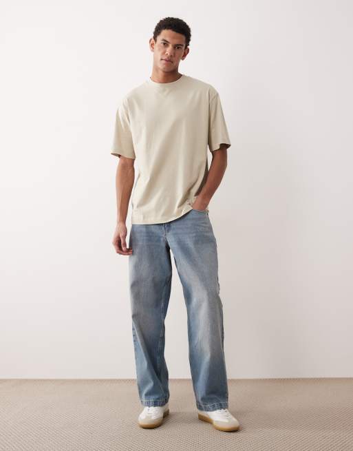 ASOS DESIGN Essentials relaxed T-shirt in beige, 2 of 5