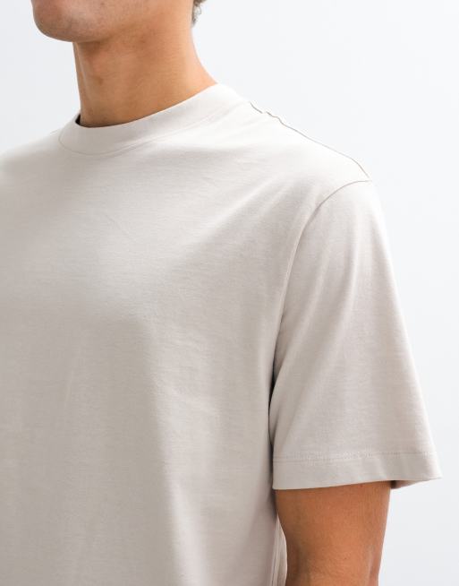 ASOS DESIGN Essentials relaxed t-shirt in beige, 3 of 5