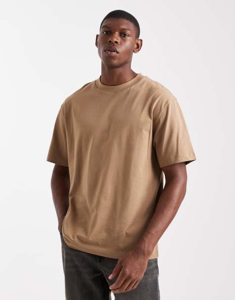 ASOS DESIGN Essentials relaxed t-shirt in brown - view 1