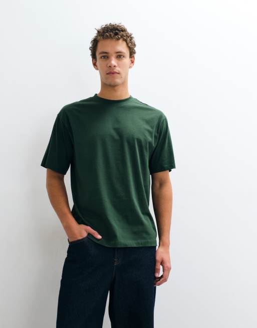 ASOS DESIGN Essentials relaxed t-shirt in green, 2 of 5