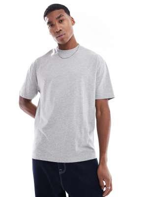 ASOS DESIGN essentials relaxed t-shirt in grey marl