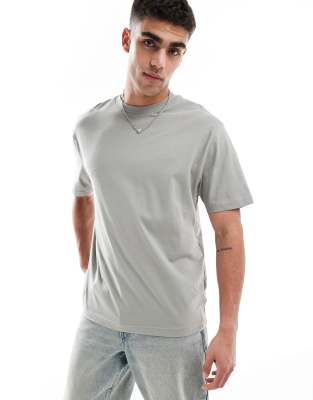 ASOS DESIGN essentials relaxed T-shirt in khaki-Green