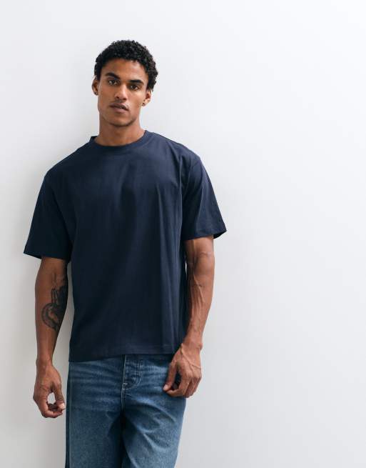 ASOS DESIGN Essentials relaxed t-shirt in navy, 2 of 5