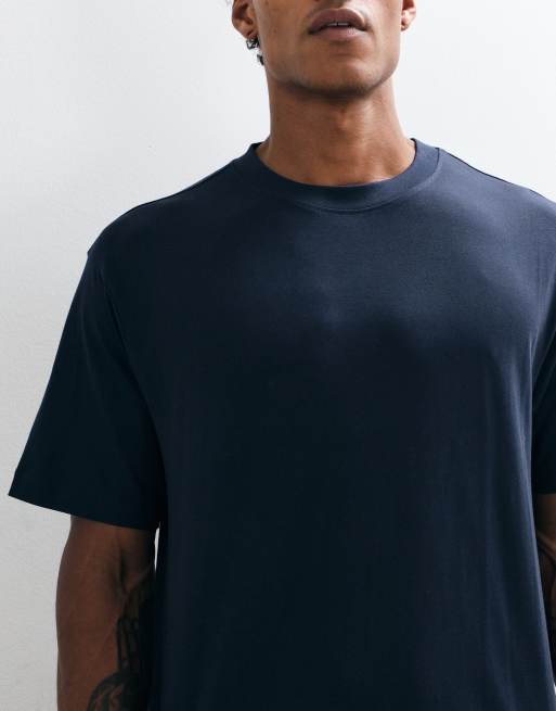 ASOS DESIGN Essentials relaxed t-shirt in navy, 5 of 5