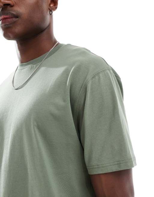 ASOS DESIGN essentials relaxed T-shirt in sage, 2 of 4