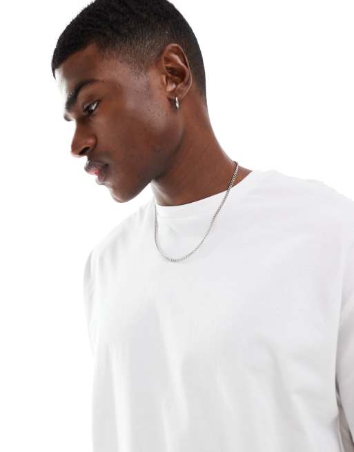 ASOS DESIGN Essentials relaxed t-shirt in white, 2 of 4