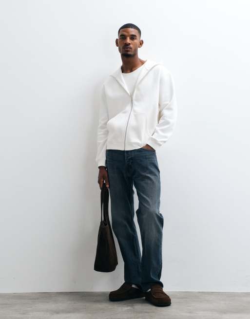 ASOS DESIGN essentials relaxed zip through hoodie, 2 of 5