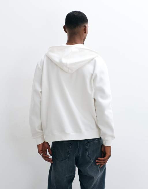 ASOS DESIGN essentials relaxed zip through hoodie, 4 of 5