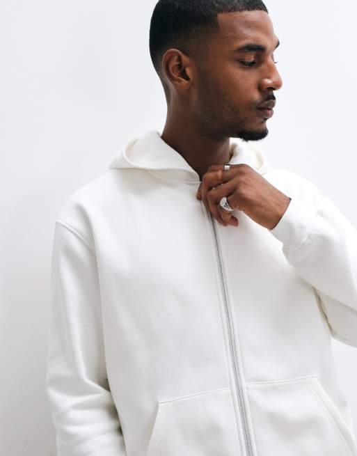 ASOS DESIGN essentials relaxed zip through hoodie, 5 of 5