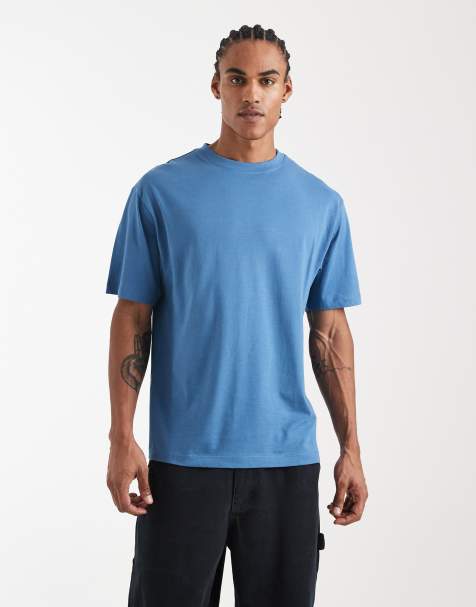 ASOS DESIGN Essentials relaxed t-shirt in mid blue - view 1