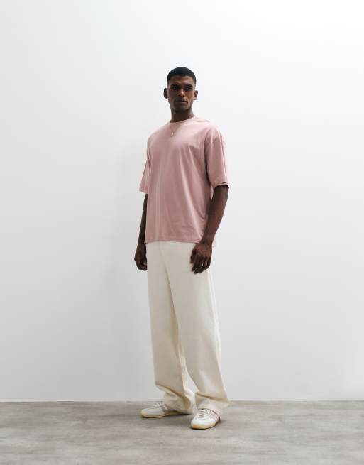 ASOS DESIGN – Essentials – Rosa t-shirt i oversize med rund halsringning, 4 av 5