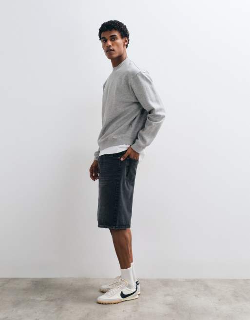 ASOS DESIGN - Essentials - Ruimvallend boxy sweatshirt in gemêleerd grijs, 2 van 5