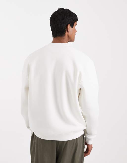 ASOS DESIGN - Essentials - Ruimvallend sweatshirt in gebroken wit, 4 van 5