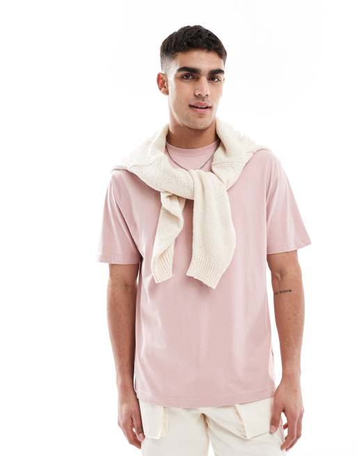 ASOS DESIGN - Essentials - Ruimvallend T-shirt in roze