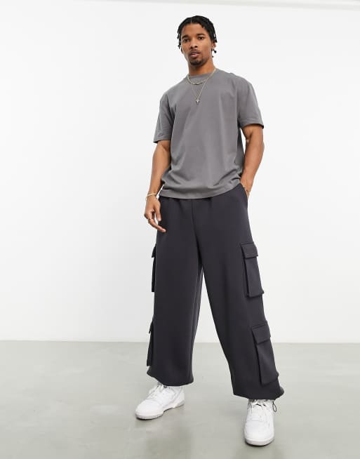 ASOS DESIGN - Essentials - Ruimvallend T-shirt met ronde hals in grijs  , 4 van 4