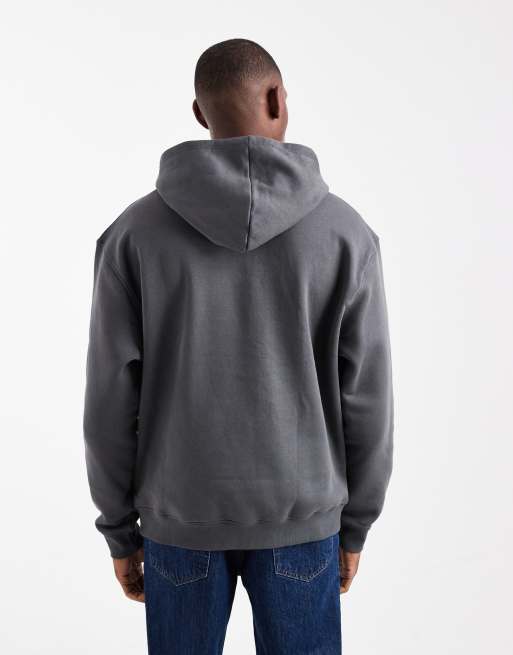 ASOS DESIGN - Essentials - Ruimvallende hoodie in antracietgrijs , 3 van 5