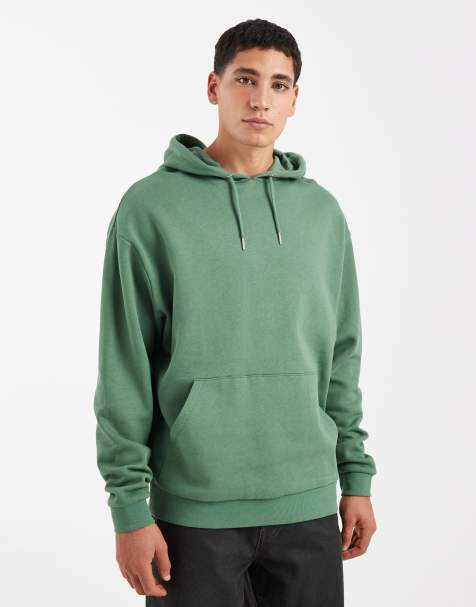 ASOS DESIGN - Essentials - Ruimvallende hoodie in donkergroen - view 1