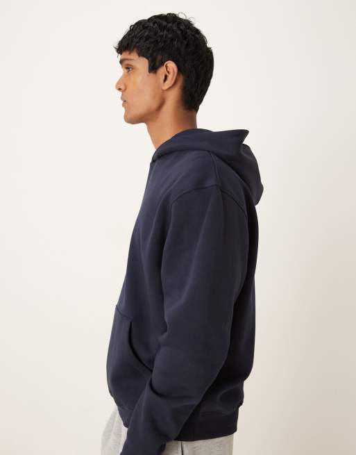 ASOS DESIGN - Essentials - Ruimvallende hoodie in marineblauw , 4 van 5