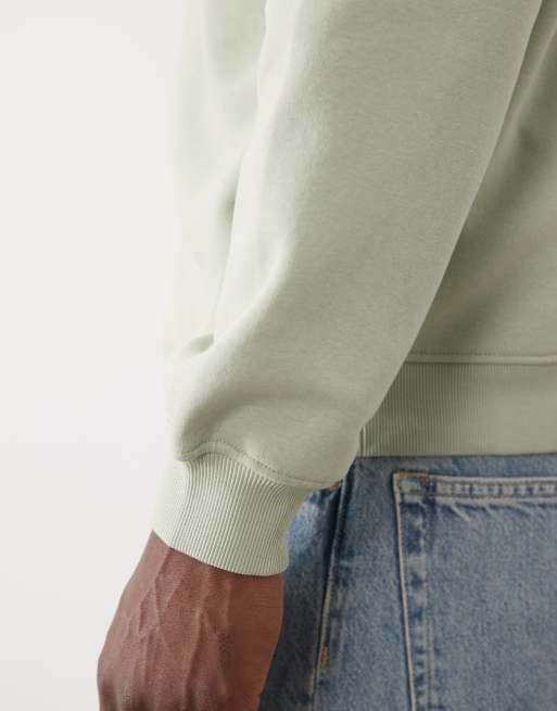 ASOS DESIGN – Essentials – Salviagrön sweatshirt med avslappnad passform, 4 av 5