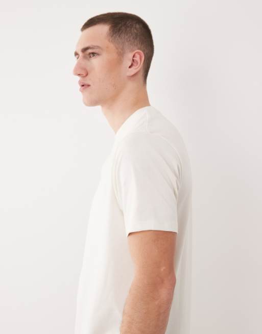 ASOS DESIGN - Essentials - Set van 2 T-shirts met ronde hals in crème en stone, 4 van 5
