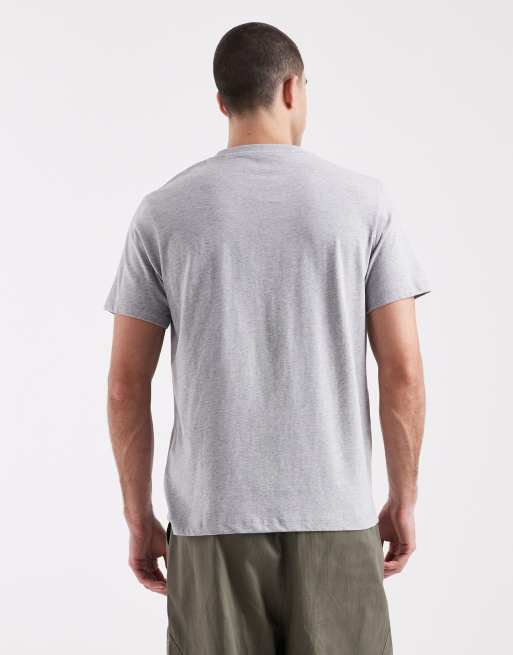 ASOS DESIGN - Essentials - Set van 2 T-shirts met ronde hals in kaki en gemêleerd grijs , 3 van 5