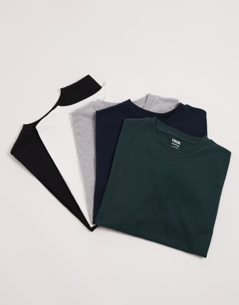 ASOS DESIGN - Essentials - Set van 5 T-shirts in multi - view 1