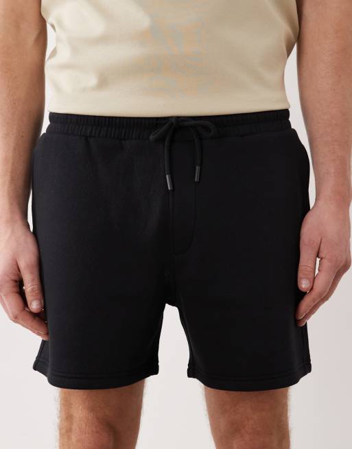 ASOS DESIGN essentials slim fit jersey shorts in black, 4 of 5