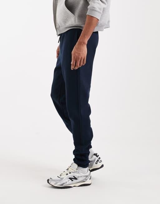 ASOS DESIGN essentials slim jogger in navy, 3 of 5