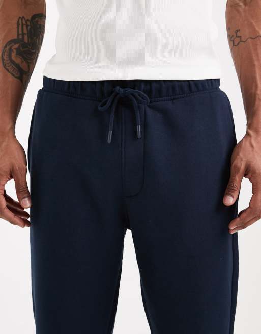 ASOS DESIGN essentials slim jogger in navy, 4 of 5