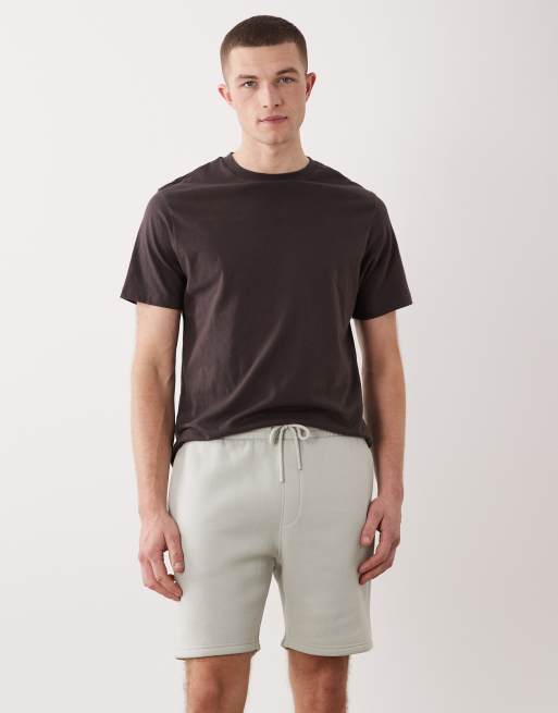 ASOS DESIGN essentials slim mid length jersey shorts in ecru, 2 of 5
