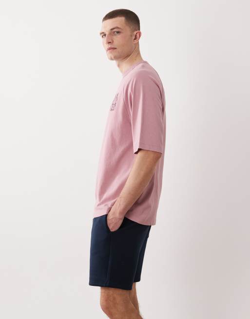 ASOS DESIGN essentials slim mid length jersey shorts in navy, 3 of 5