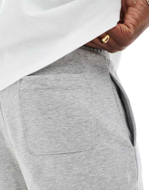 ASOS DESIGN essentials slim shorts in heather gray, 2 of 5