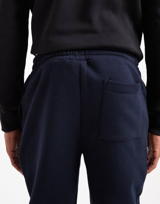 ASOS DESIGN essentials slim sweatpants in navy, 5 of 5
