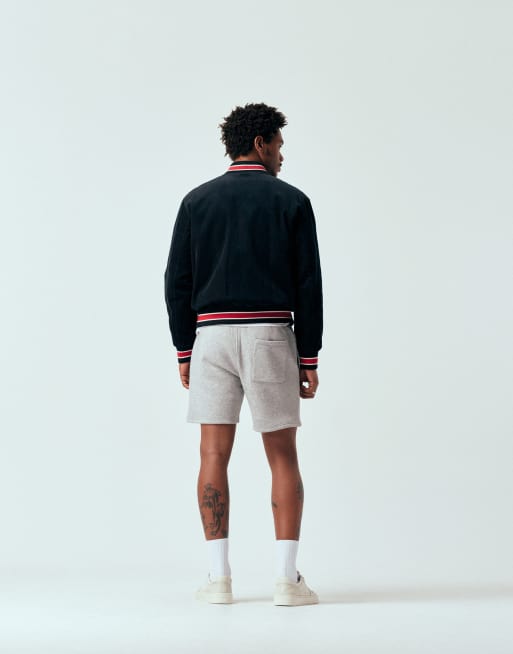 ASOS DESIGN - Essentials - Smalle halflange jersey short in gemêleerd grijs, 3 van 5