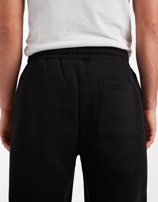 ASOS DESIGN - Essentials - Sorte joggingbukser med vide ben, 5 af 5