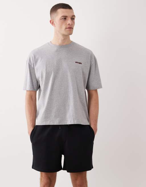 ASOS DESIGN - Essentials - Sorte oversized jerseyshorts