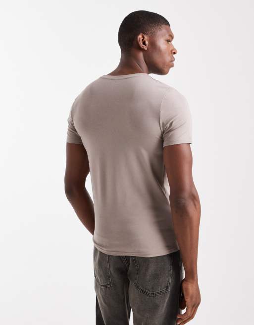 ASOS DESIGN – Essentials – Stenfärgad t-shirt i muscle fit, 3 av 5