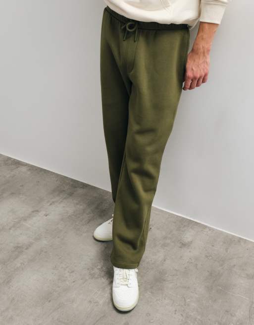 ASOS DESIGN essentials straight jogger in olive, 3 of 5