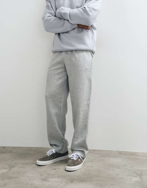 ASOS DESIGN essentials straight leg jogger in grey marl, 5 of 5