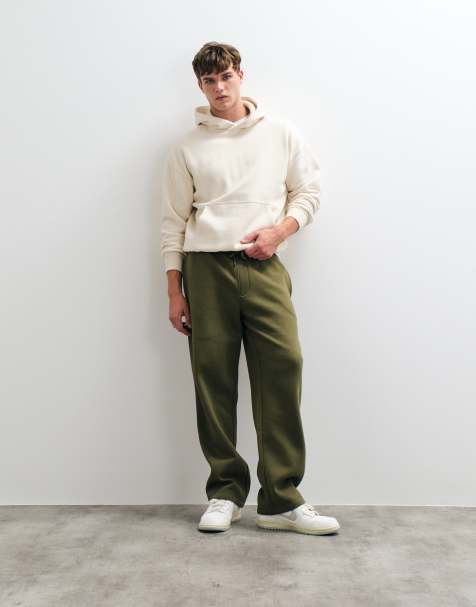 ASOS DESIGN essentials straight leg jogger in olive - view 1