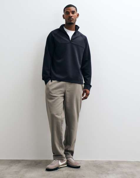 ASOS DESIGN essentials straight leg joggers in charcoal - view 1
