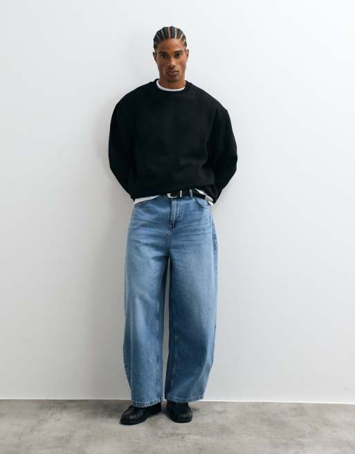 ASOS DESIGN – Essentials – Svart, avslappnad sweatshirt , 3 av 5