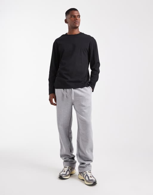 ASOS DESIGN – Essentials – Svart, avslappnad t-shirt med långa ärmar, 2 av 5