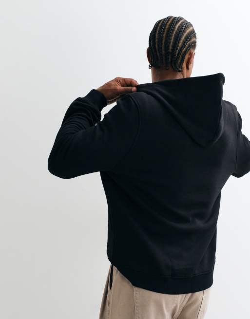 ASOS DESIGN – Essentials – Svart huvtröja med dragkedja , 3 av 5