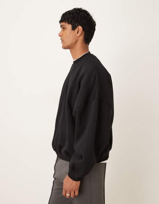 ASOS DESIGN – Essentials – Svart sweatshirt i extra oversize , 4 av 5