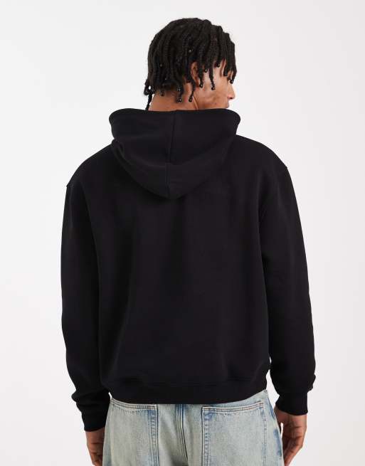 ASOS DESIGN - Essentials - Sweat à capuche oversize coupe carrée - Noir , 3 de 5